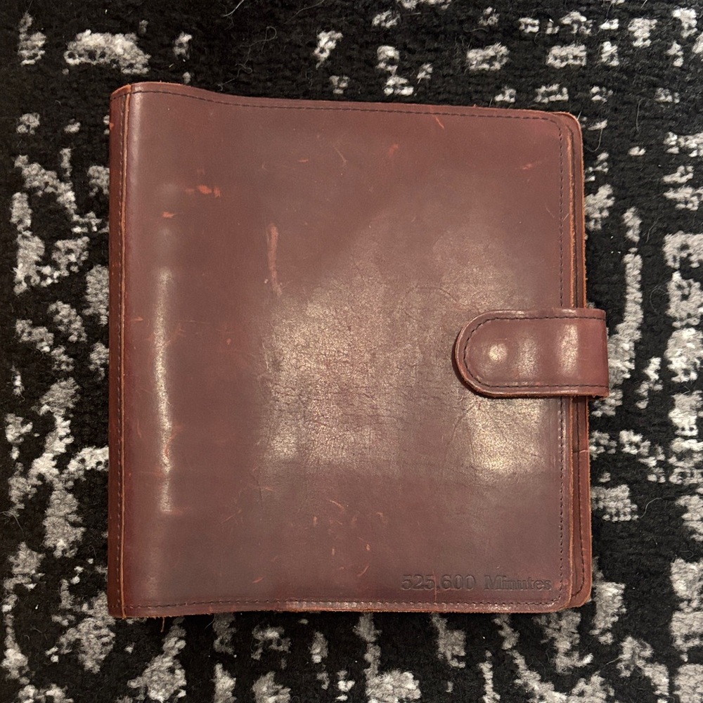 Brown Leather Planner